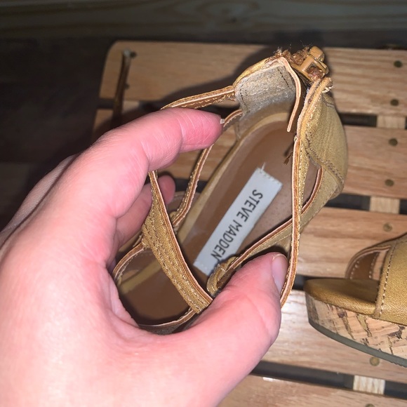 Steve Madden open toe bootie shoes size 6 - Picture 4 of 4